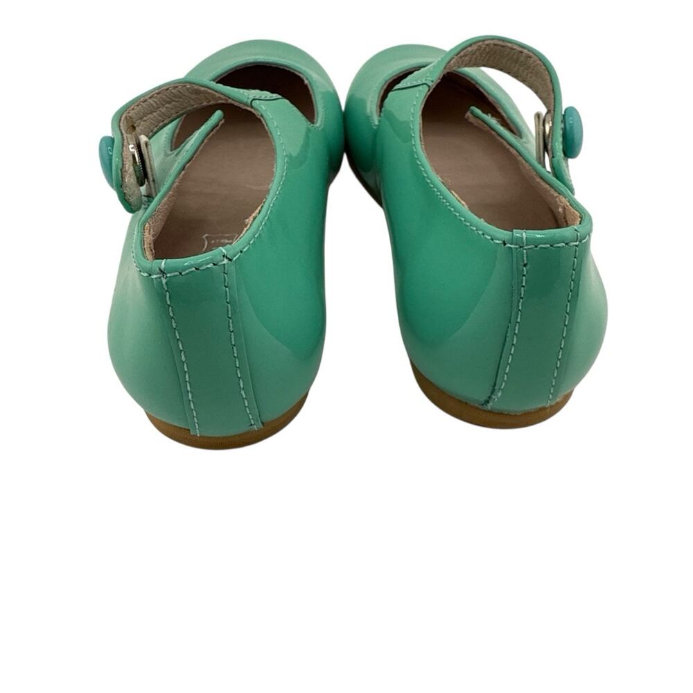 Venettini Toddler Leather Aqua Patent Leather Shoes Size 7.5 or 24 EUR NWOB - Picture 3 of 7